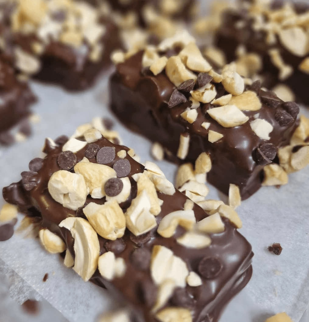 Vegansk brownie – kakestykke